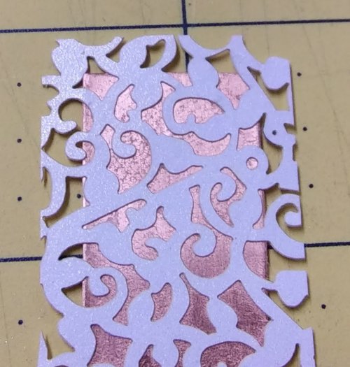 Judy Larson's Think Outside the Box - Alternative Metal Texturing - , Metalwork, Texturing, Lightly coat one side of the chosen paper